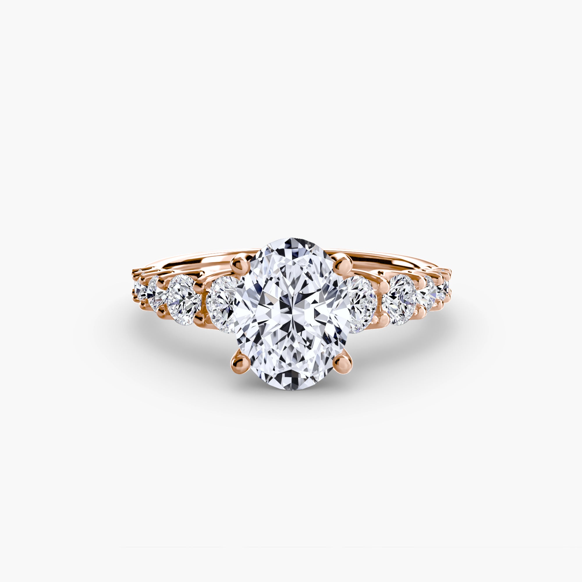 The Graduated Accent Ring engagement ring setting by Palermo Havana & Co.