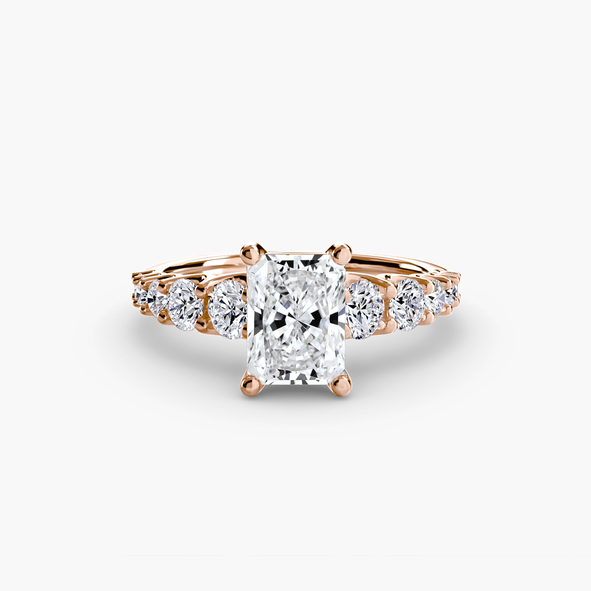 The Graduated Accent Ring engagement ring setting by Palermo Havana & Co.