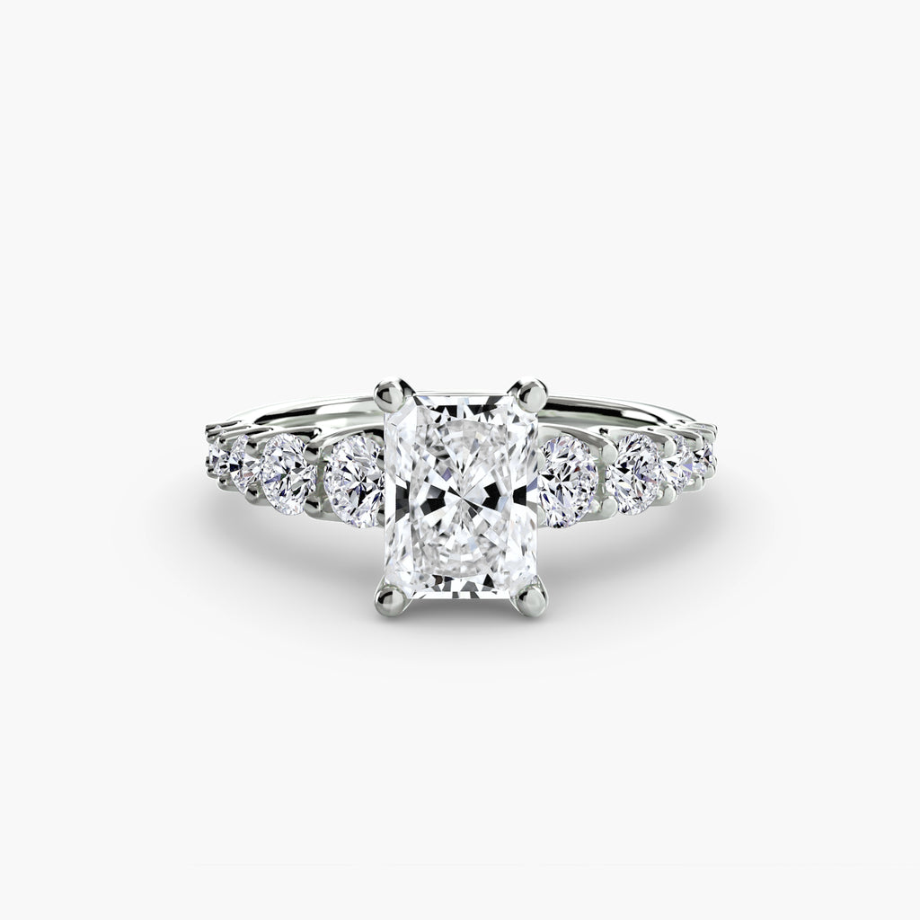 The Graduated Accent Ring engagement ring setting by Palermo Havana & Co.