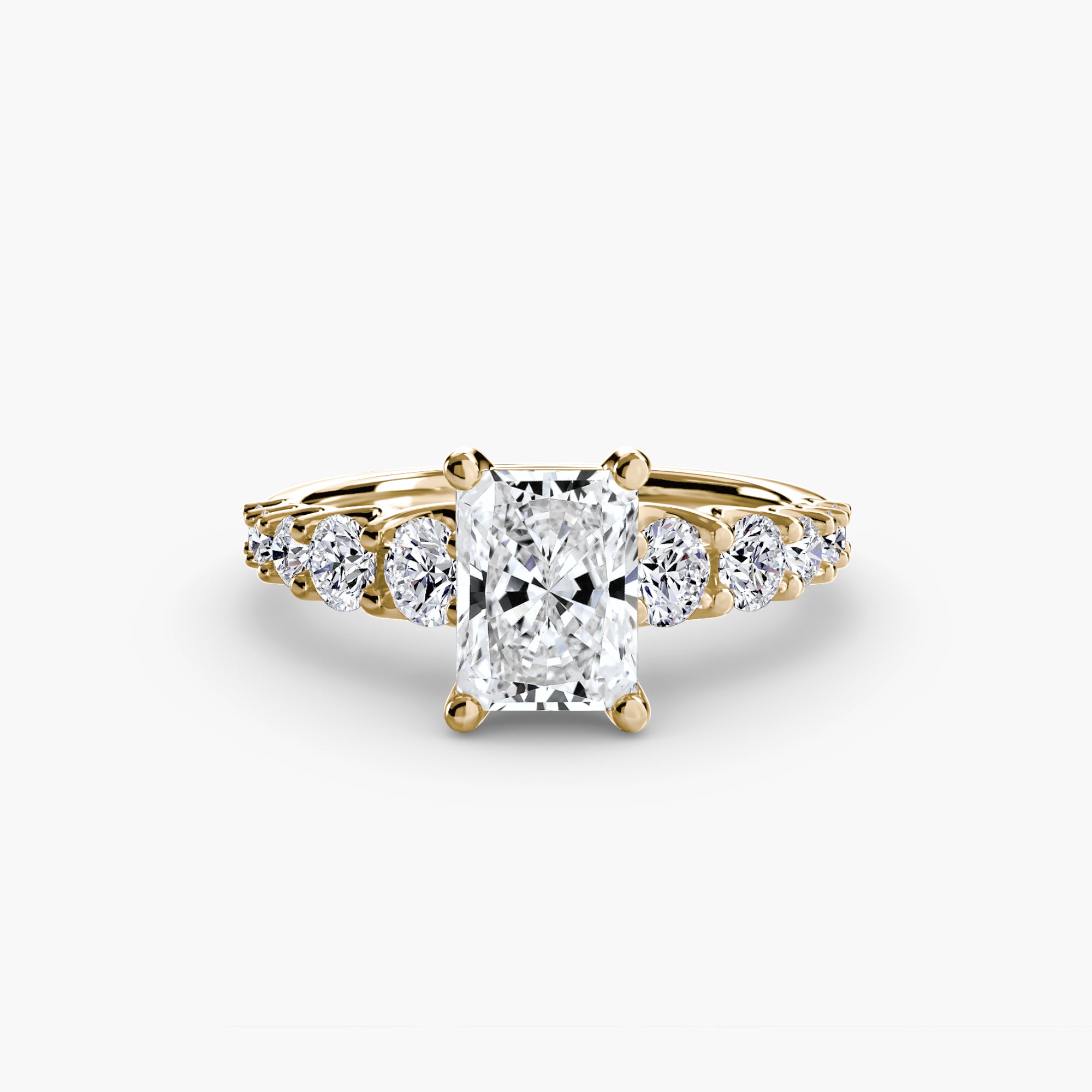 The Graduated Accent Ring engagement ring setting by Palermo Havana & Co.