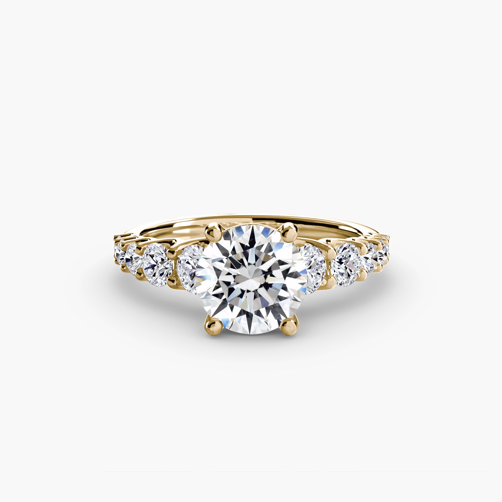 The Graduated Accent Ring engagement ring setting by Palermo Havana & Co.