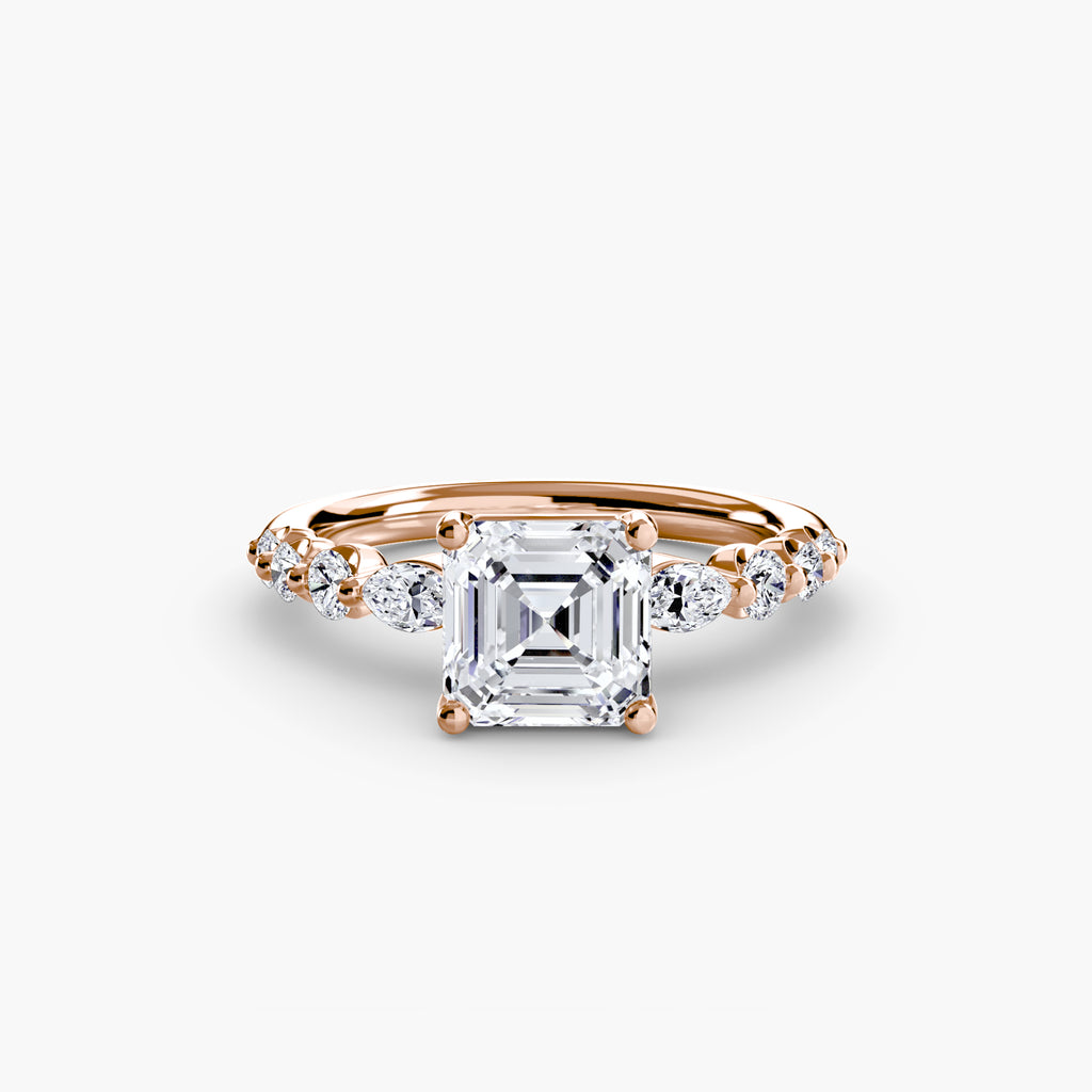 The Tiered Accent Ring engagement ring setting by Palermo Havana & Co.
