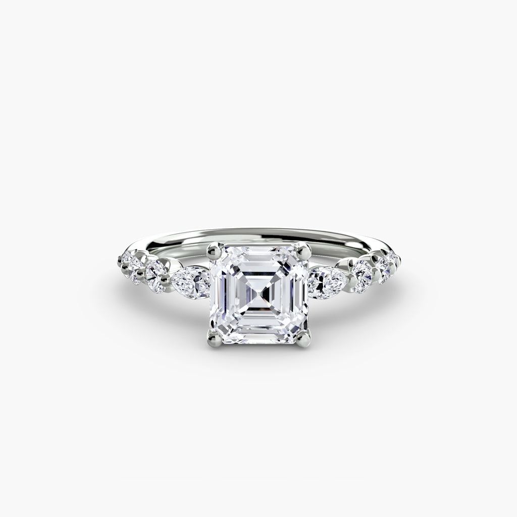 The Tiered Accent Ring engagement ring setting by Palermo Havana & Co.