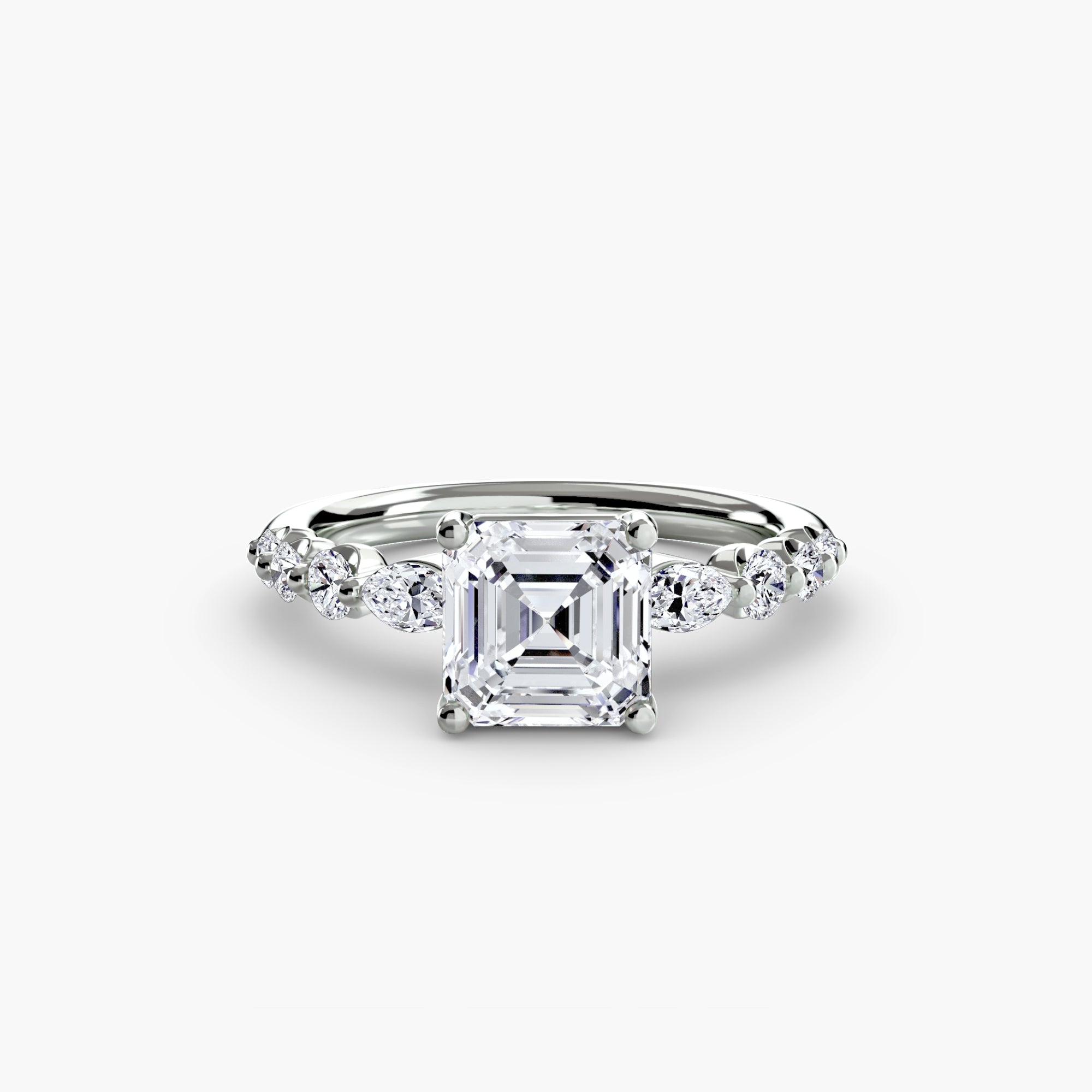 The Tiered Accent Ring engagement ring setting by Palermo Havana & Co.