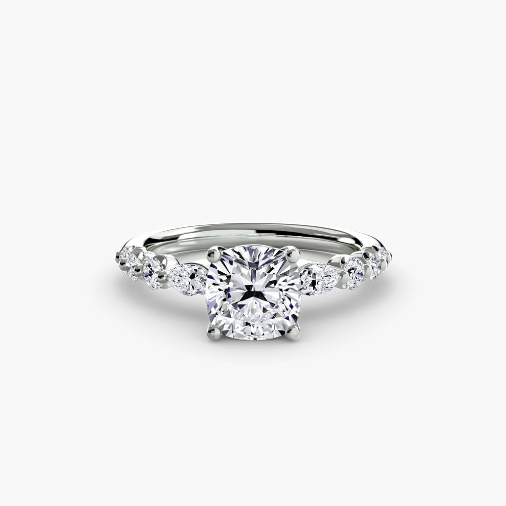 The Tiered Accent Ring engagement ring setting by Palermo Havana and Co.