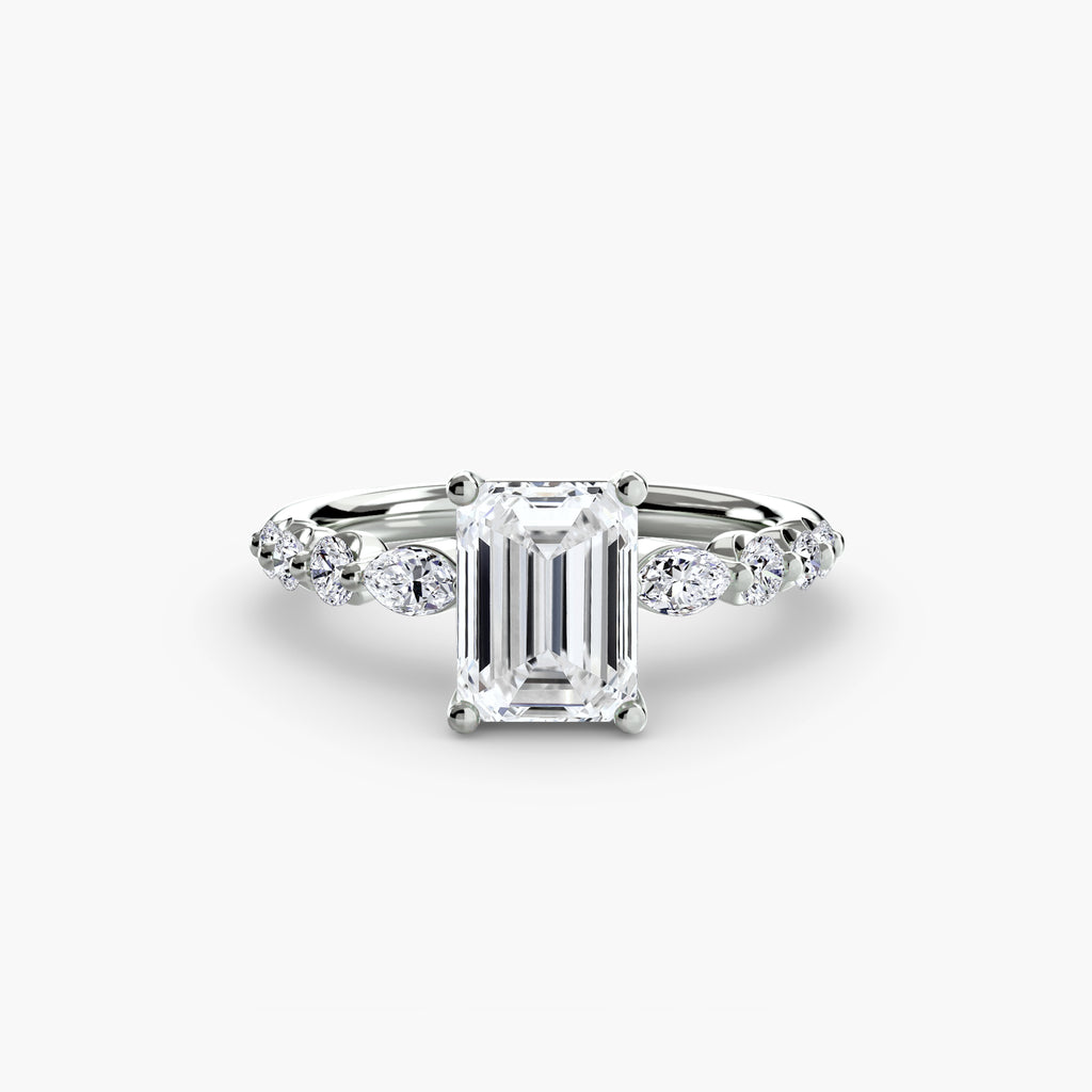 The Tiered Accent Ring engagement ring setting by Palermo Havana & Co.