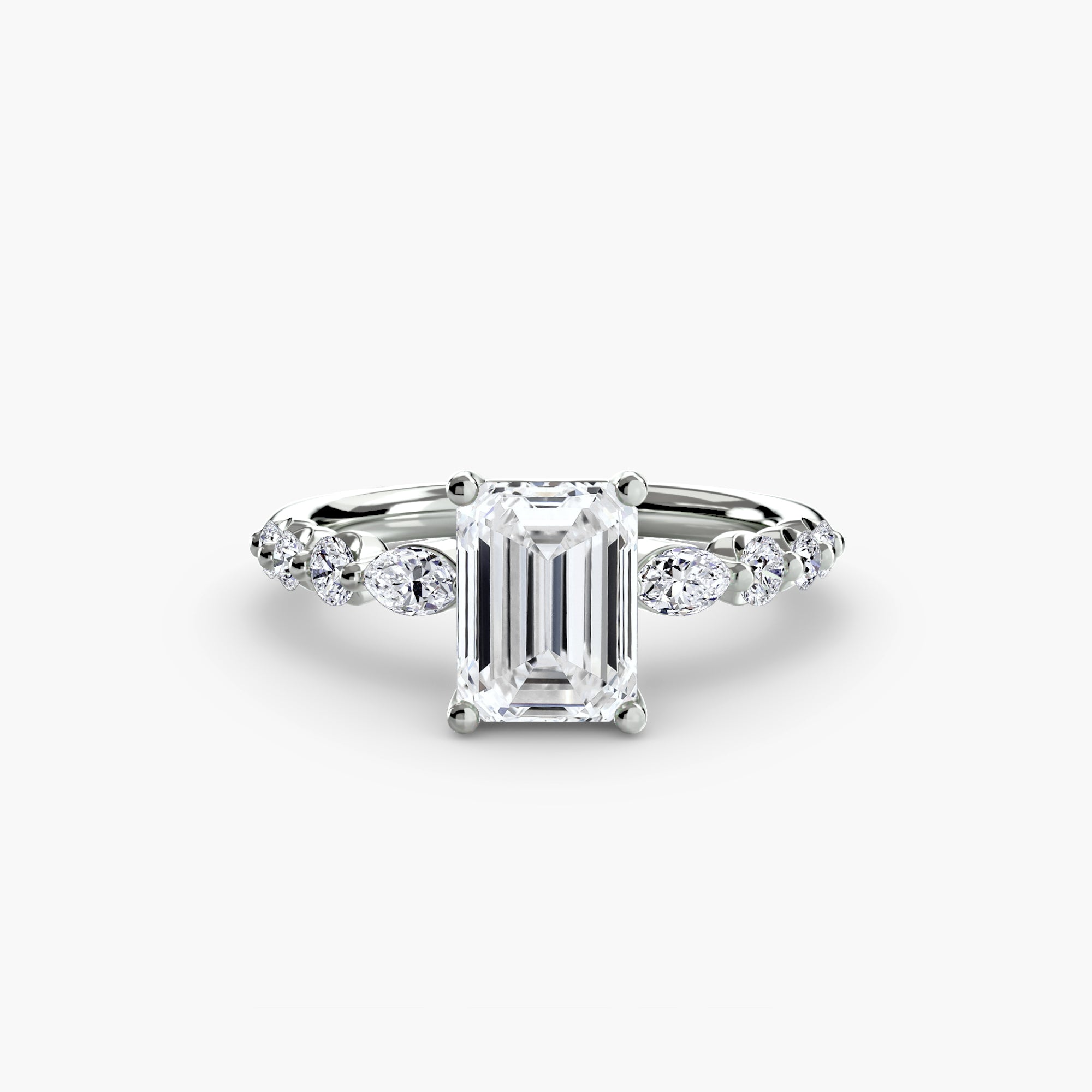 The Tiered Accent Ring engagement ring setting by Palermo Havana & Co.