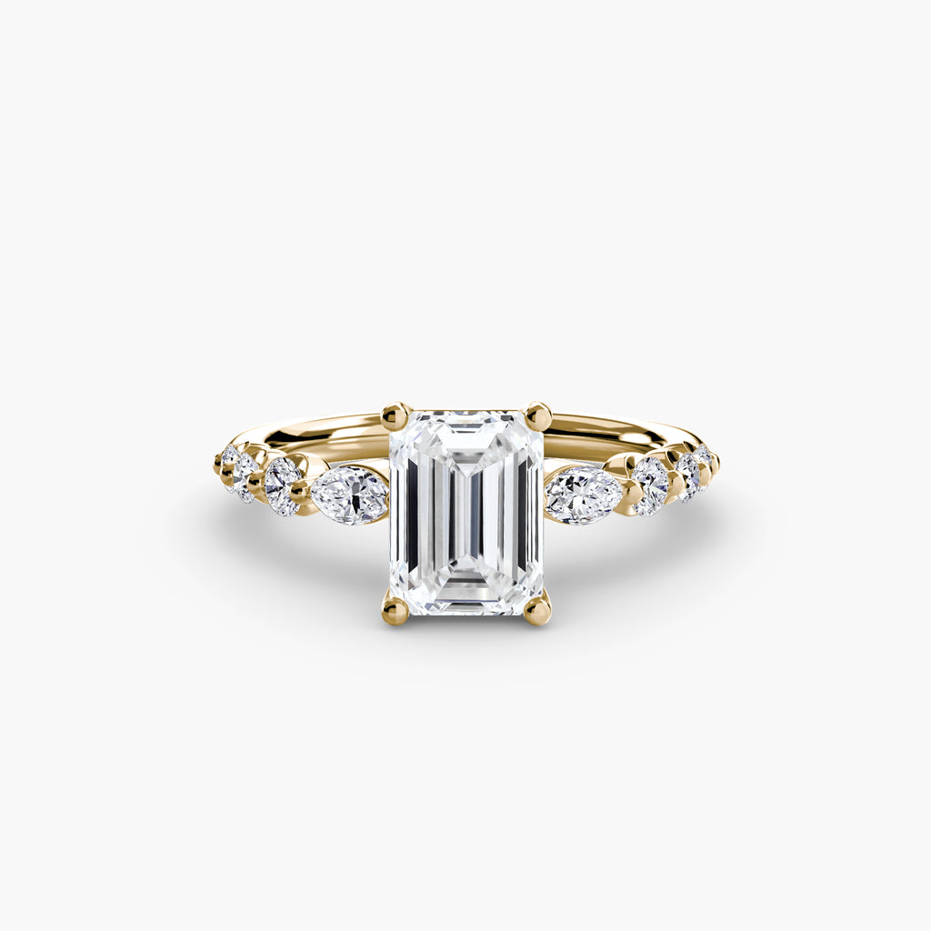 The Tiered Accent Ring engagement ring setting by Palermo Havana & Co.