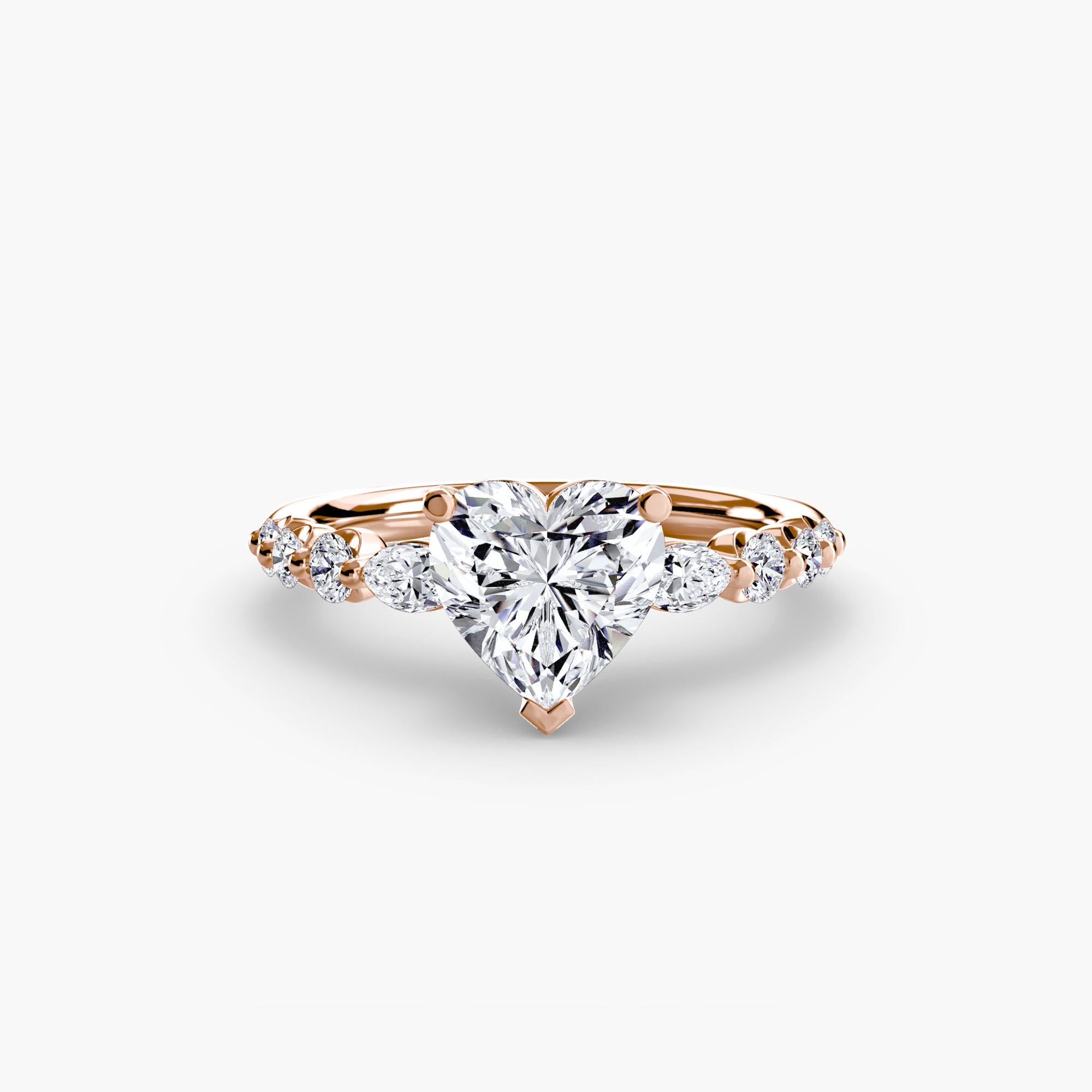 The Tiered Accent Ring engagement ring setting by Palermo Havana & Co.