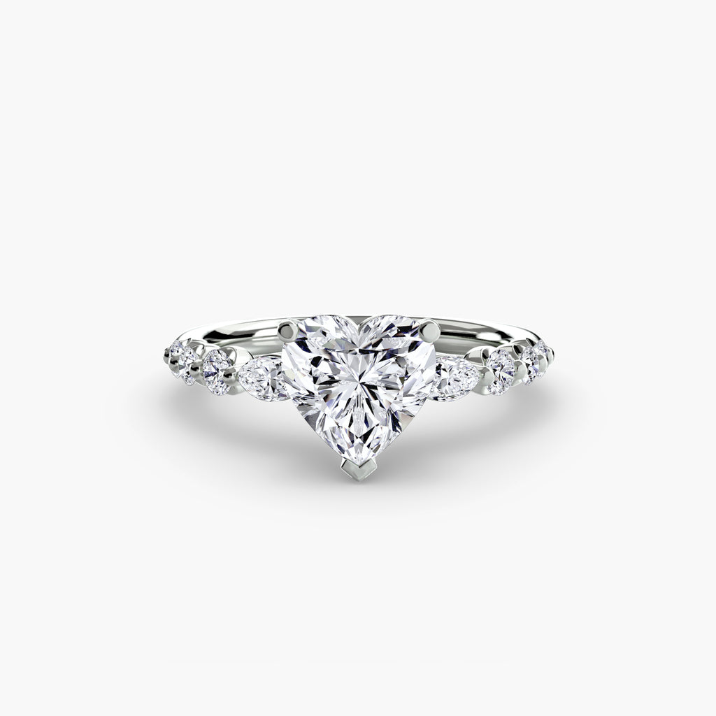 The Tiered Accent Ring engagement ring setting by Palermo Havana & Co.
