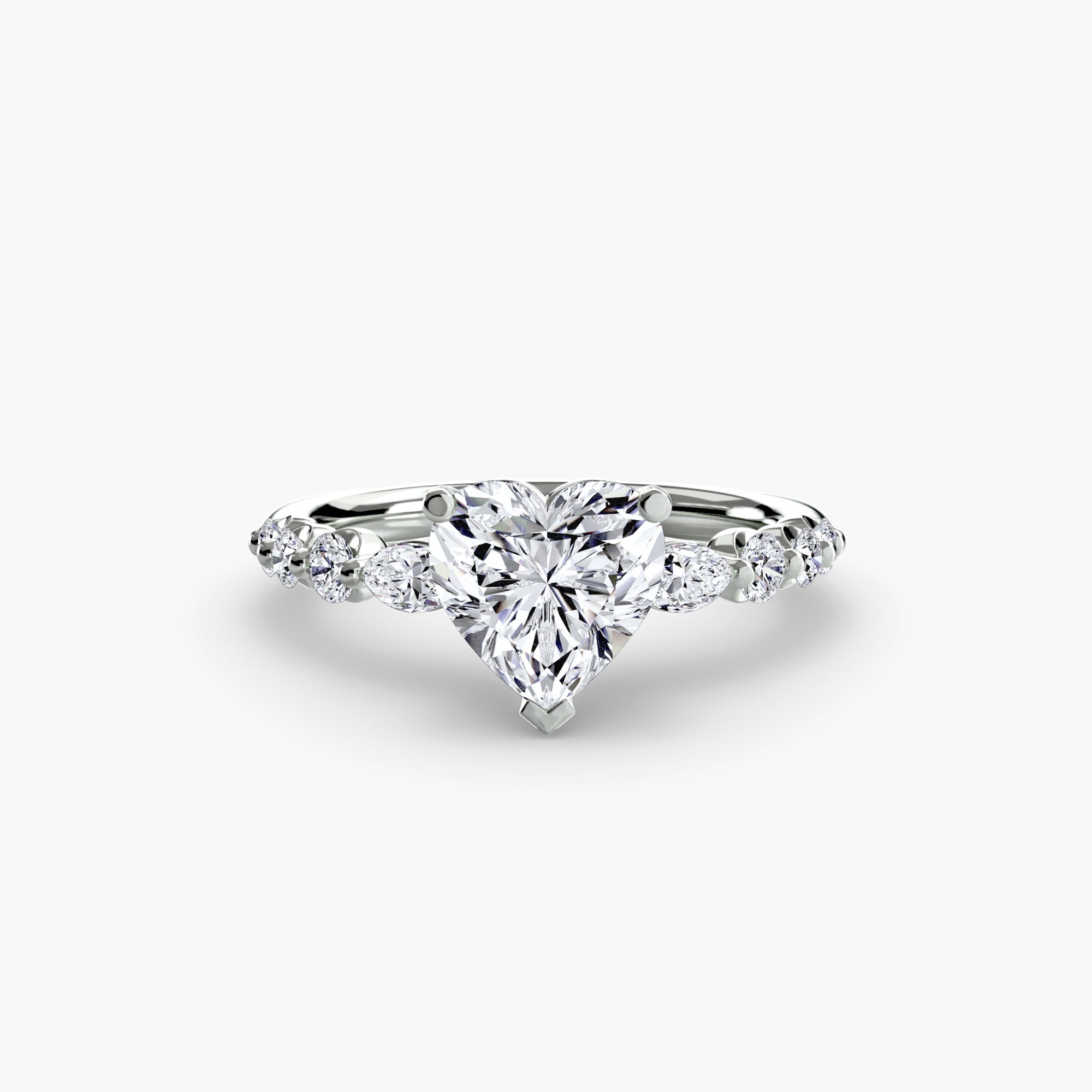The Tiered Accent Ring engagement ring setting by Palermo Havana and Co.