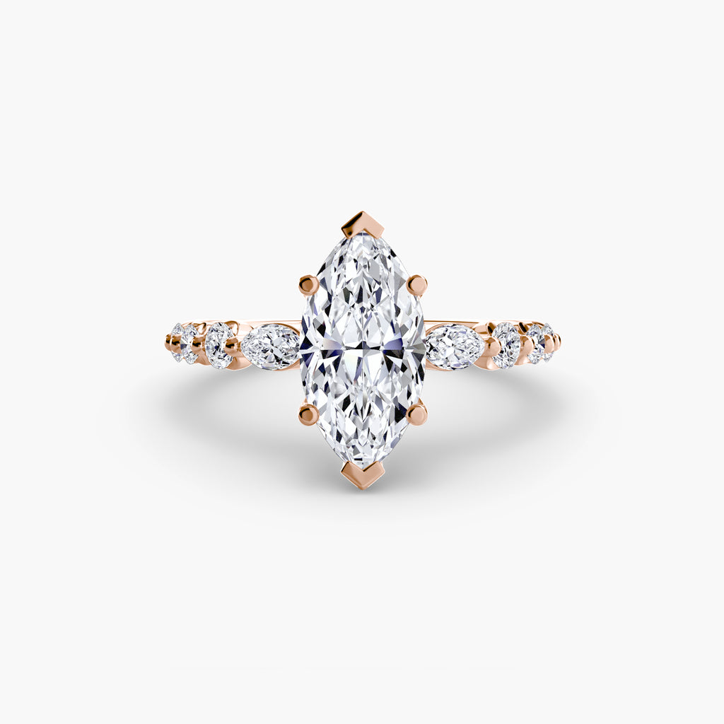 The Tiered Accent Ring engagement ring setting by Palermo Havana & Co.