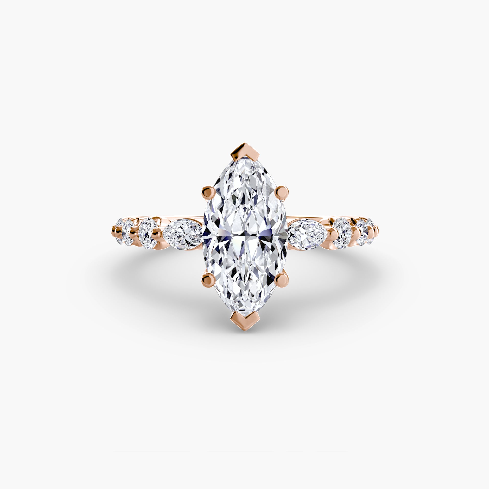 The Tiered Accent Ring engagement ring setting by Palermo Havana & Co.