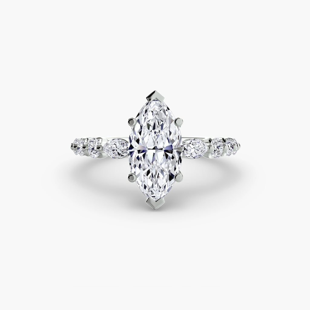 The Tiered Accent Ring engagement ring setting by Palermo Havana & Co.