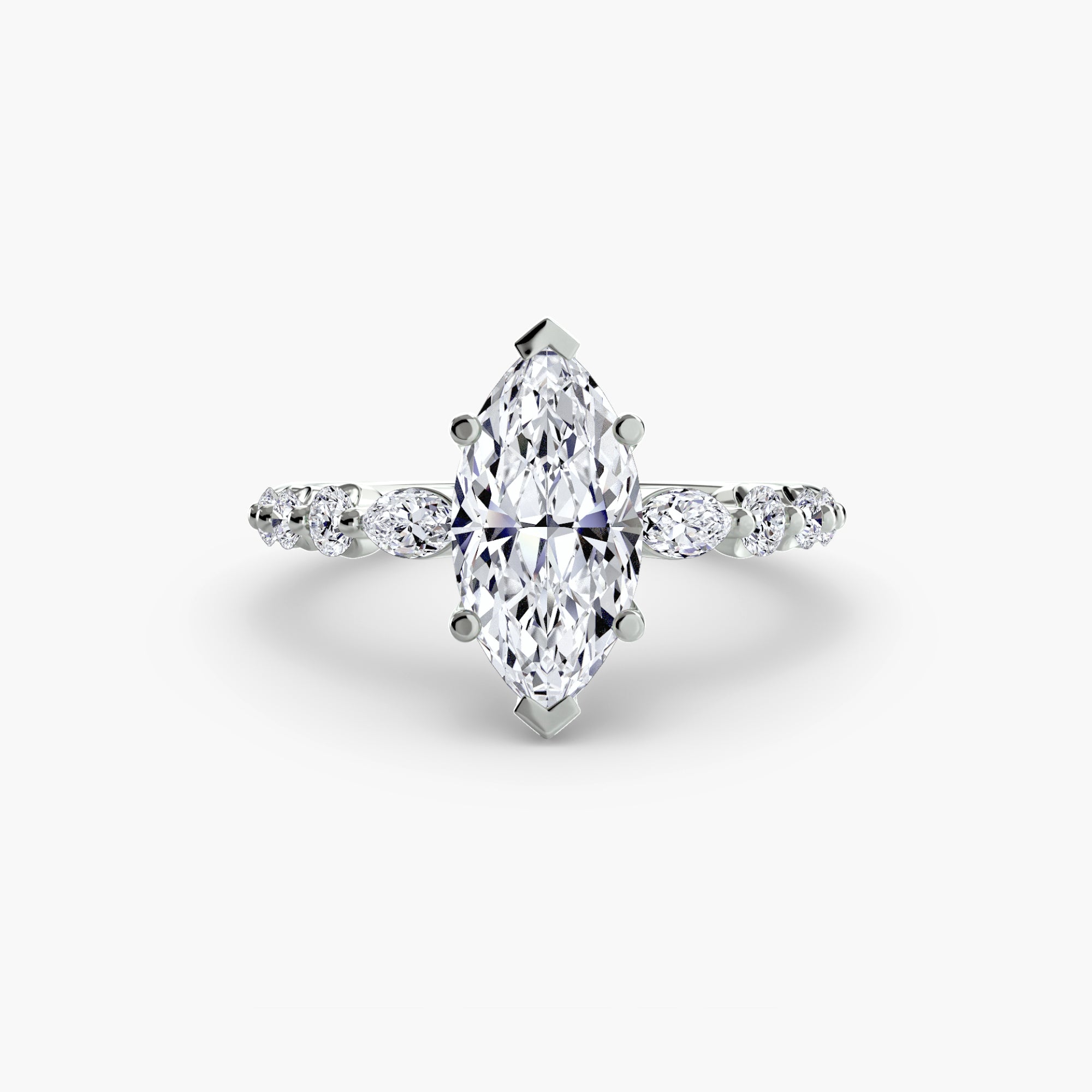 The Tiered Accent Ring engagement ring setting by Palermo Havana & Co.