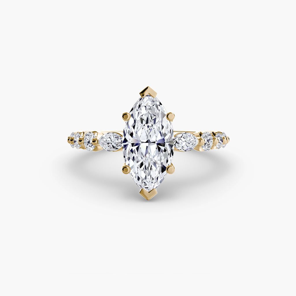 The Tiered Accent Ring engagement ring setting by Palermo Havana & Co.