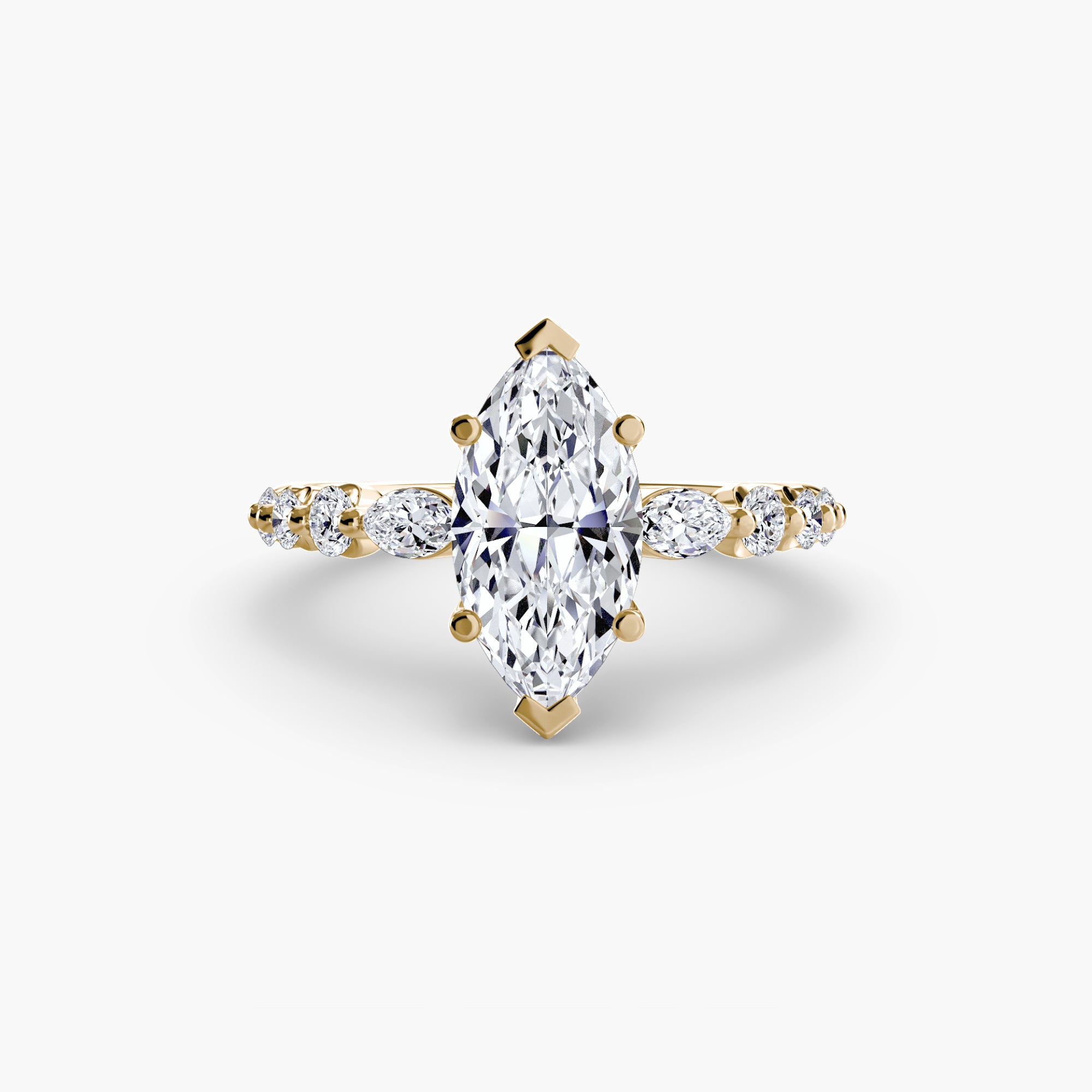 The Tiered Accent Ring engagement ring setting by Palermo Havana & Co.