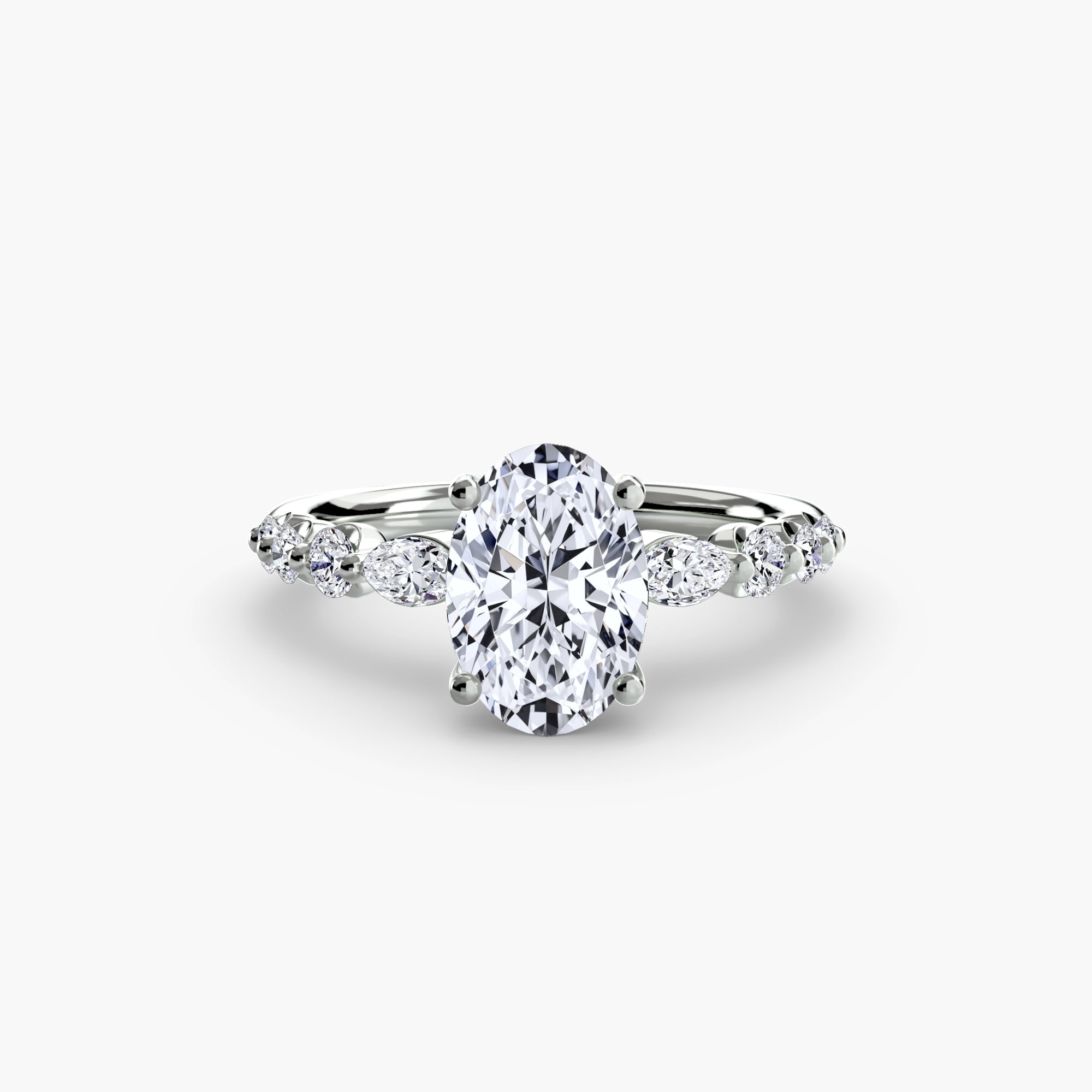 The Tiered Accent Ring engagement ring setting by Palermo Havana & Co.
