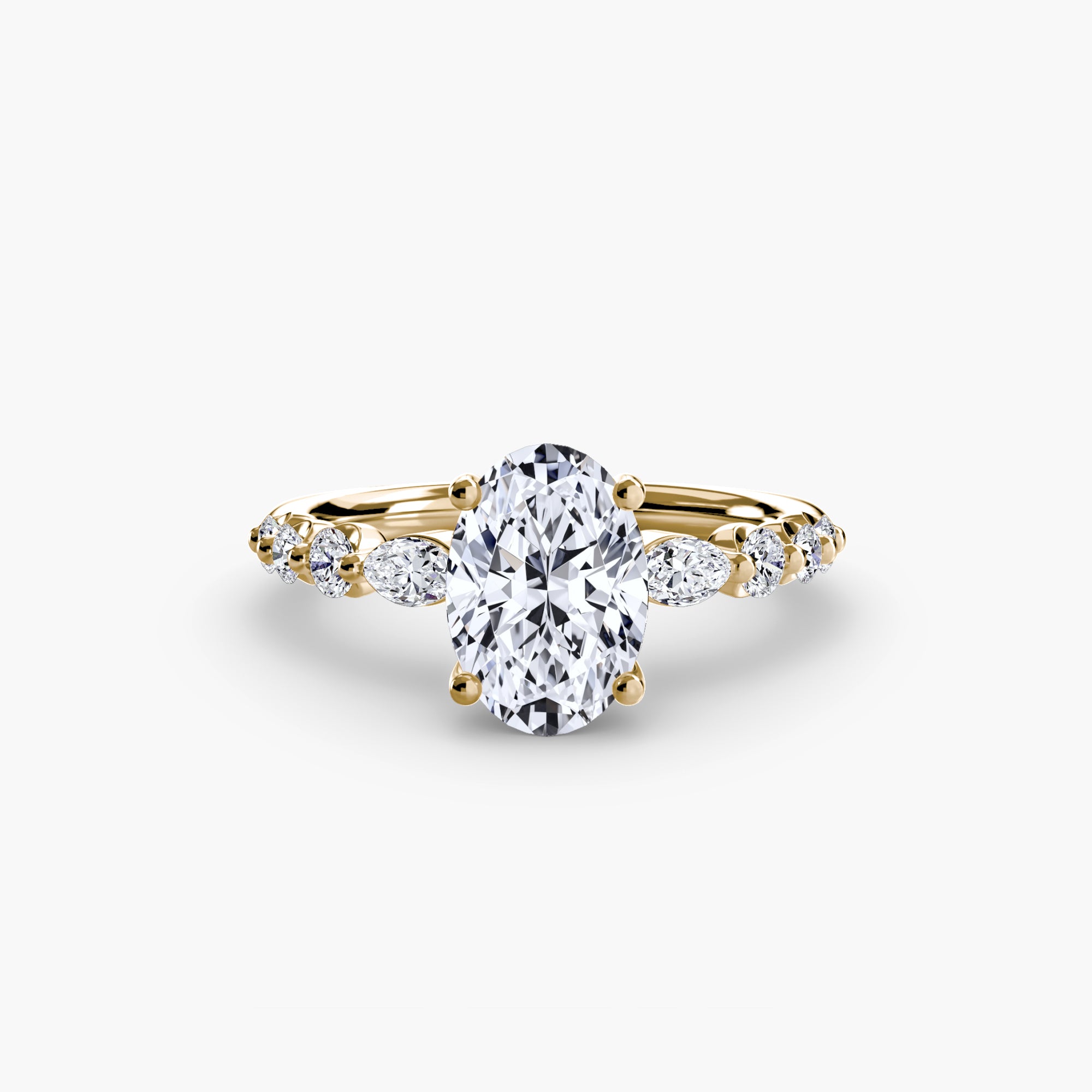 The Tiered Accent Ring engagement ring setting by Palermo Havana & Co.