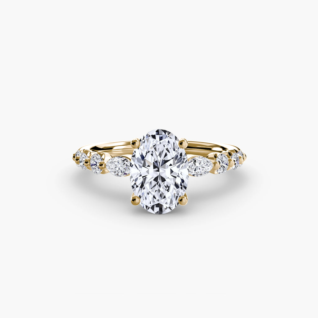 The Tiered Accent Ring engagement ring setting by Palermo Havana & Co.