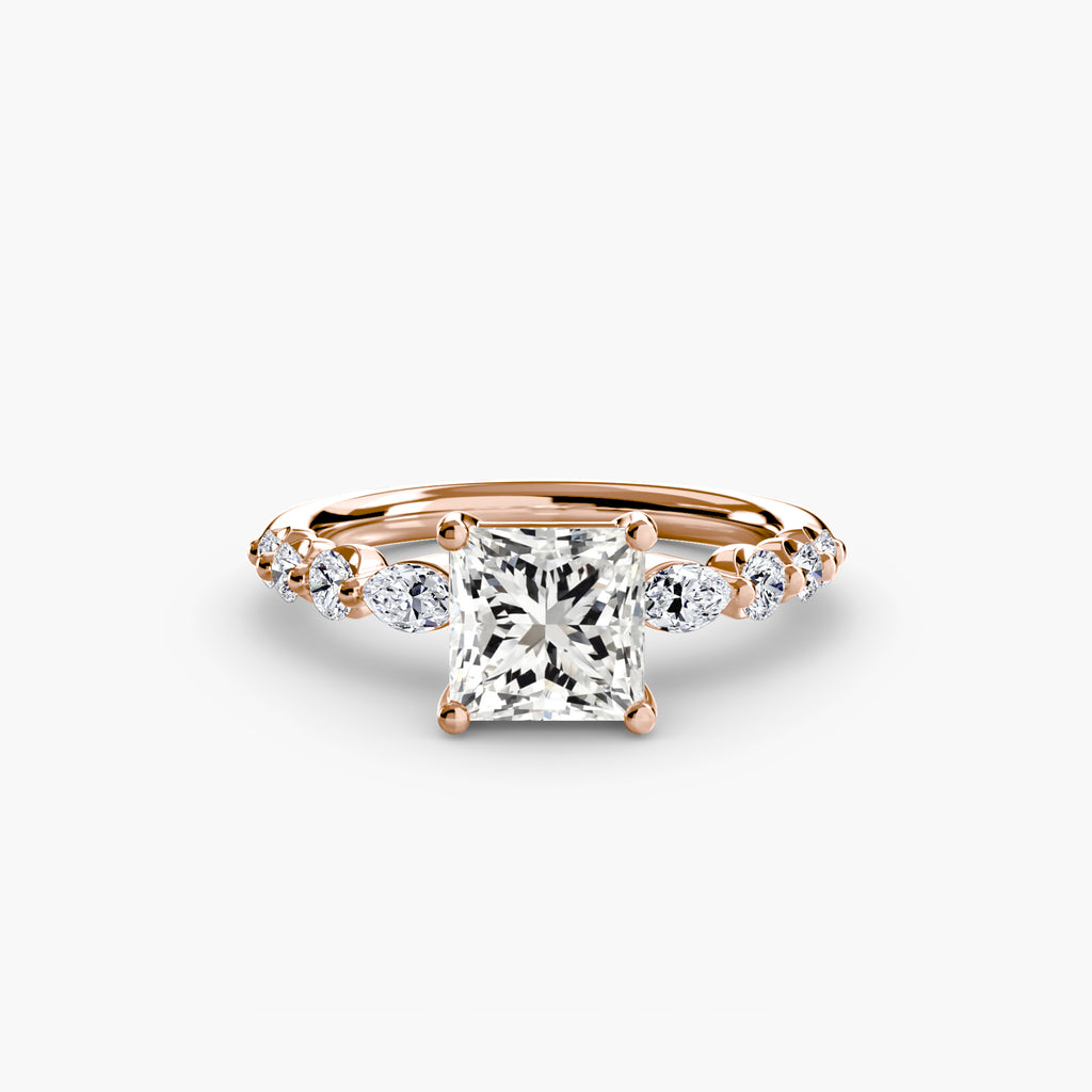 The Tiered Accent Ring engagement ring setting by Palermo Havana & Co.