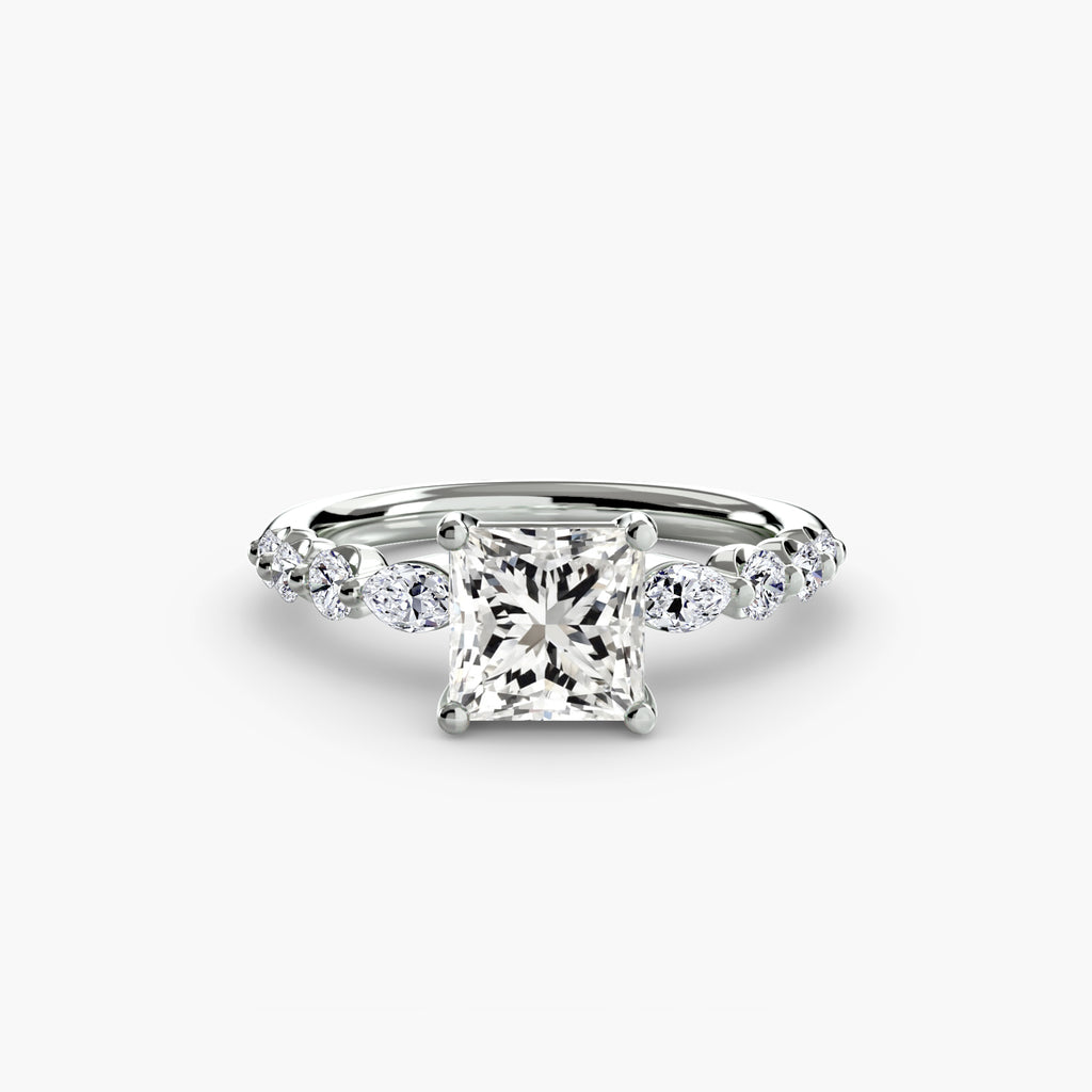 The Tiered Accent Ring engagement ring setting by Palermo Havana and Co.