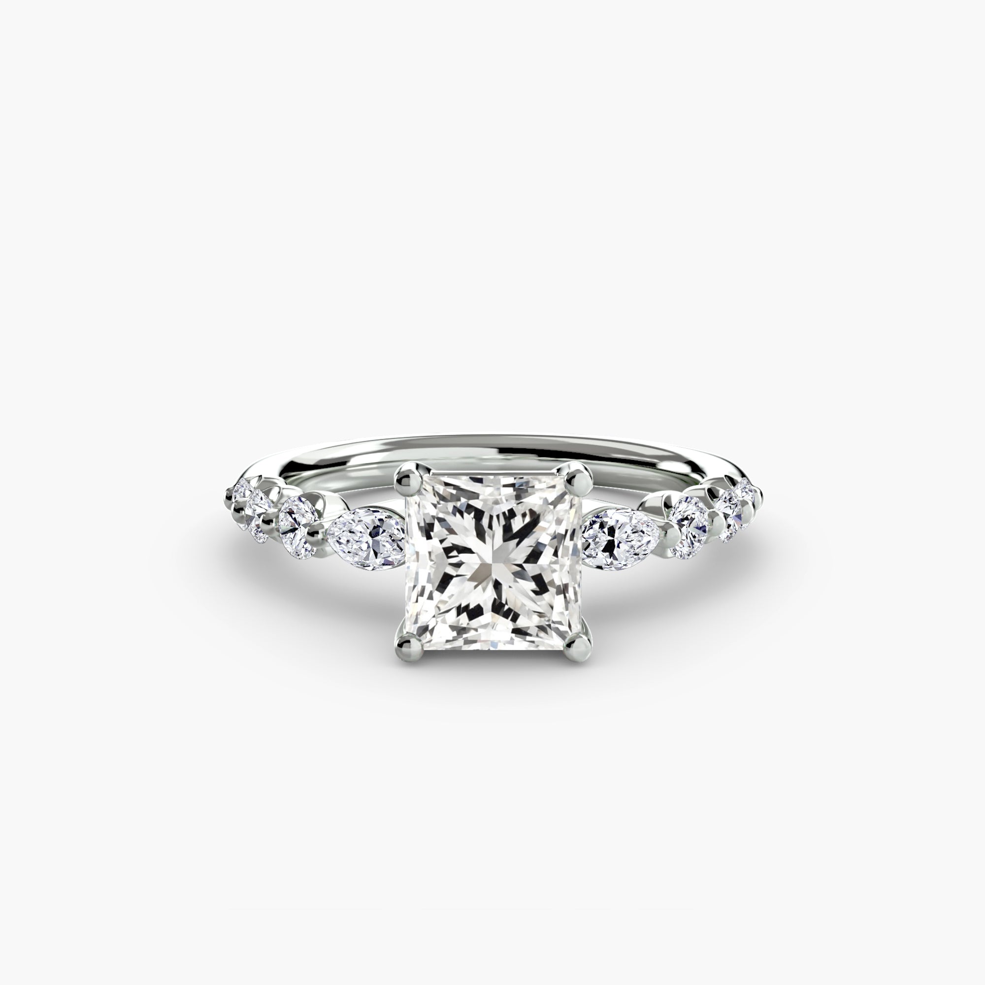 The Tiered Accent Ring engagement ring setting by Palermo Havana & Co.