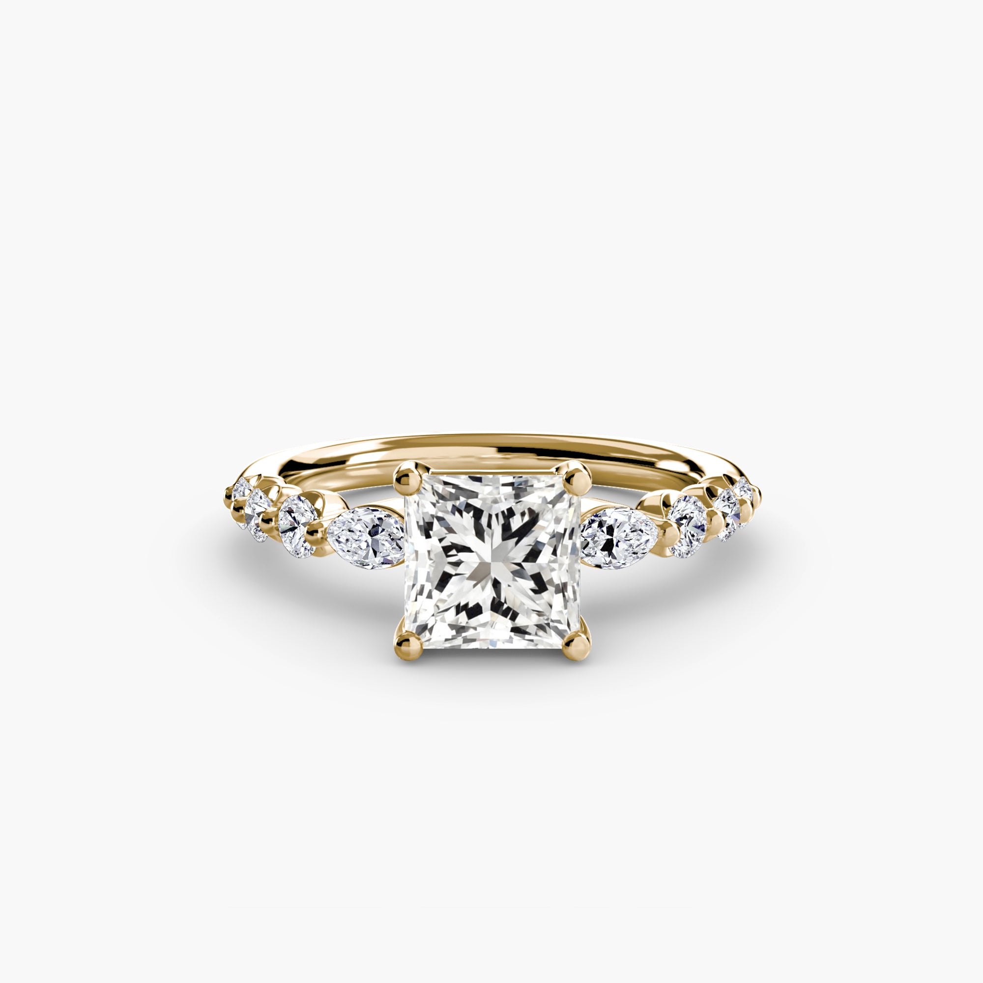 The Tiered Accent Ring engagement ring setting by Palermo Havana & Co.