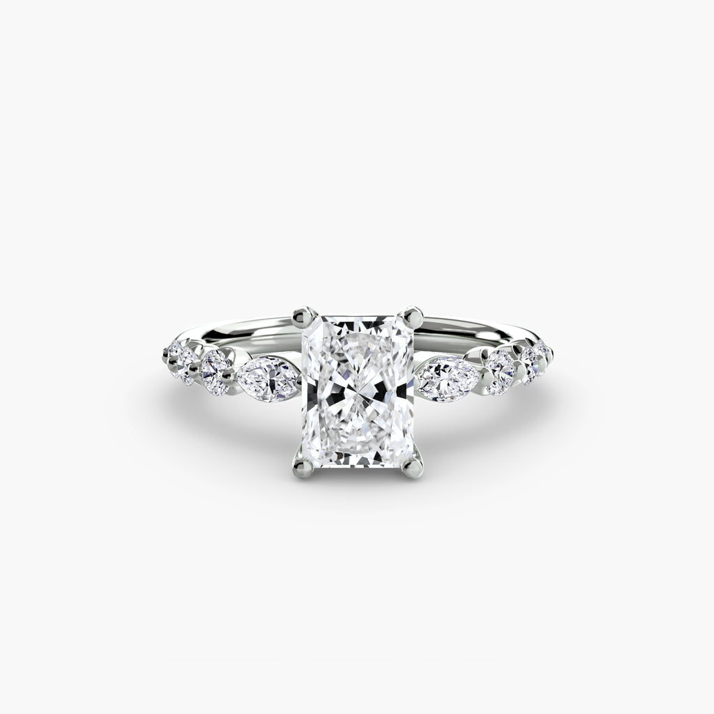 The Tiered Accent Ring engagement ring setting by Palermo Havana & Co.