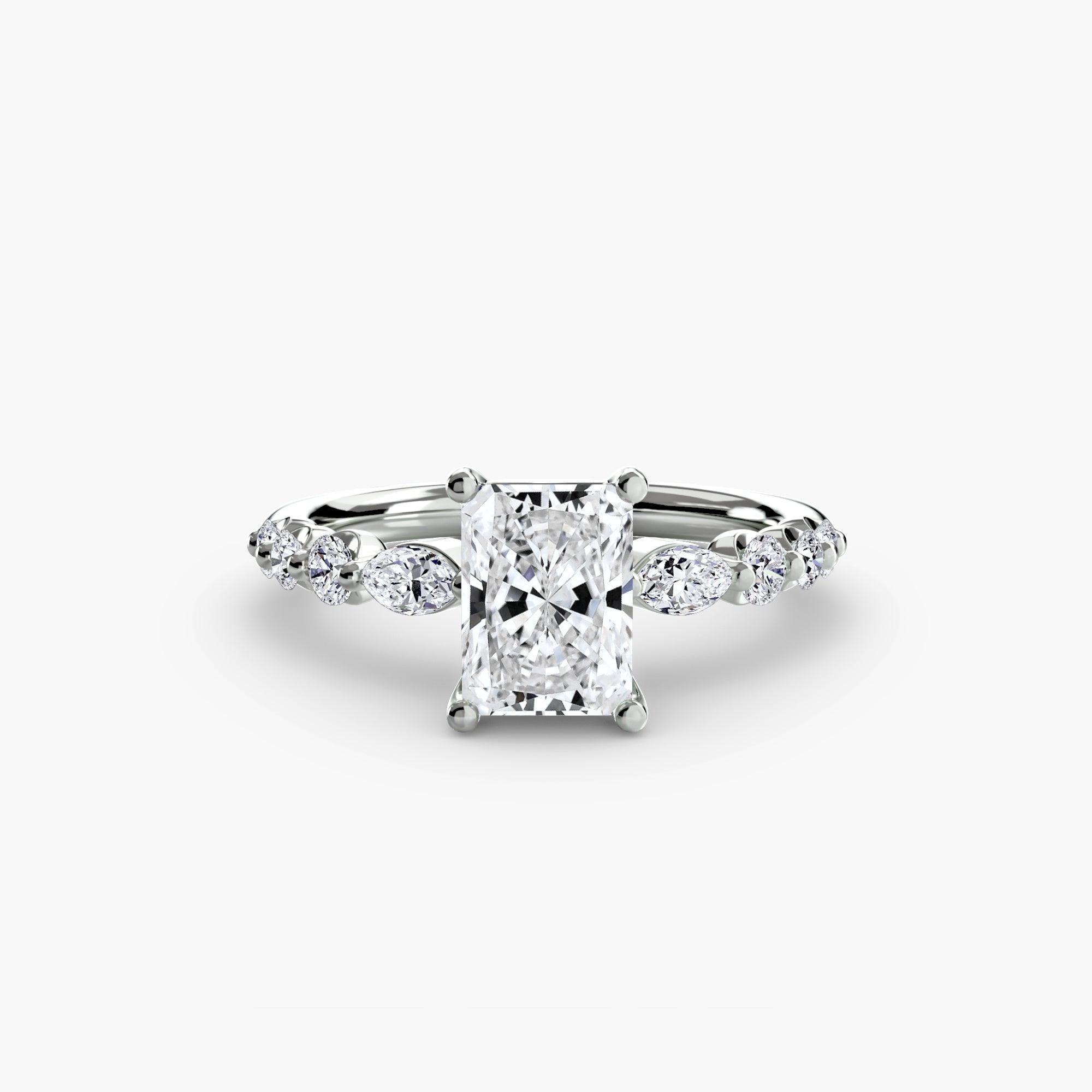The Tiered Accent Ring engagement ring setting by Palermo Havana & Co.