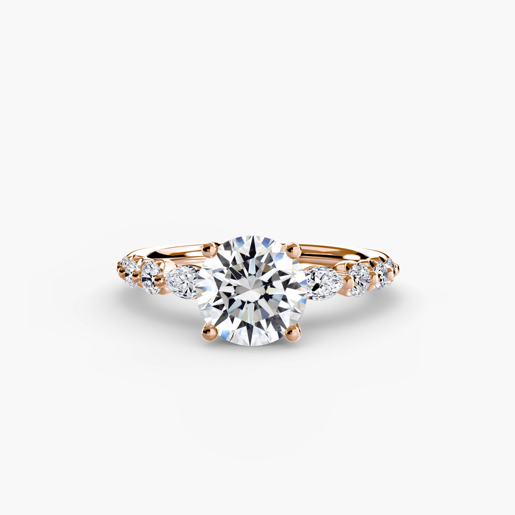 The Tiered Accent Ring engagement ring setting by Palermo Havana & Co.