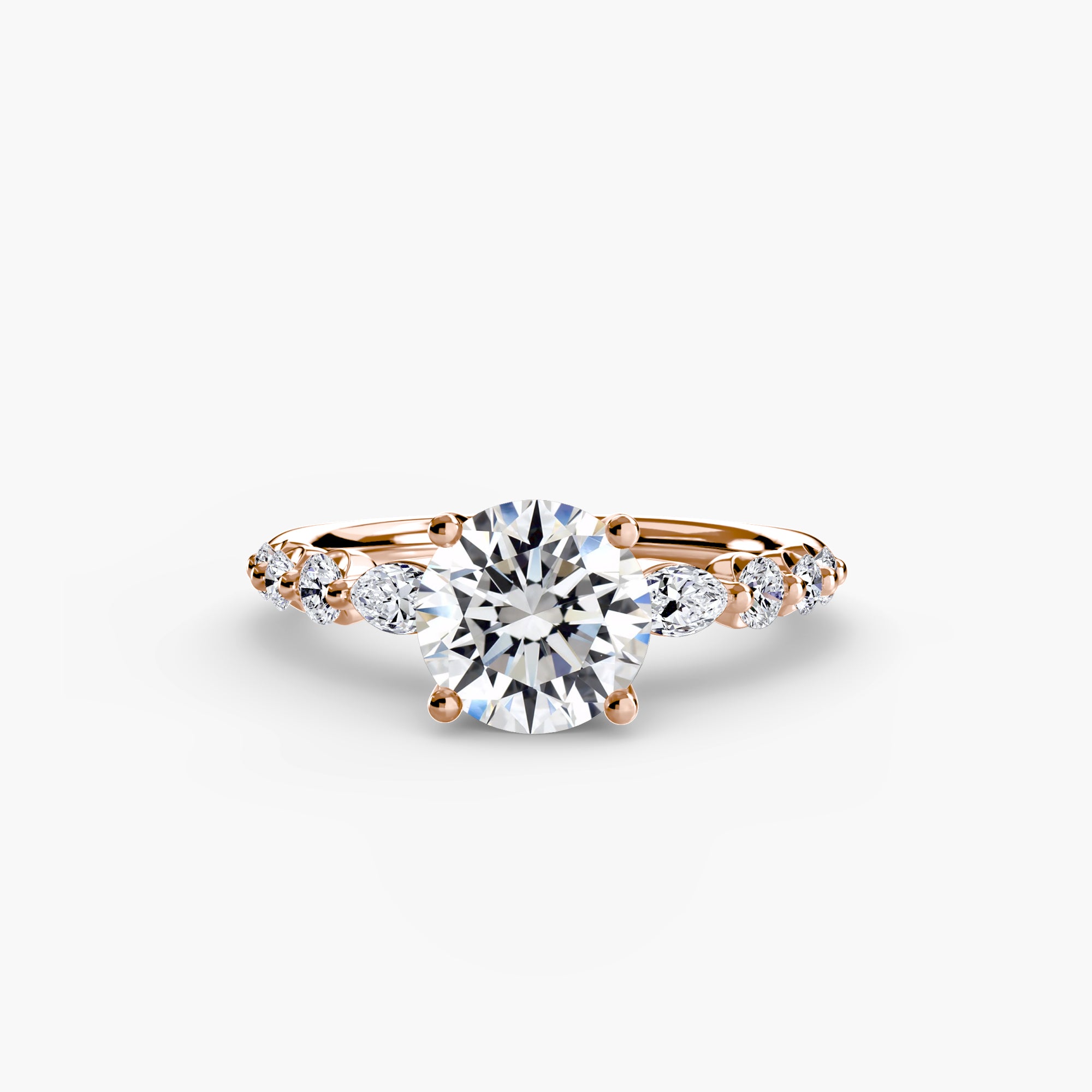 The Tiered Accent Ring engagement ring setting by Palermo Havana & Co.