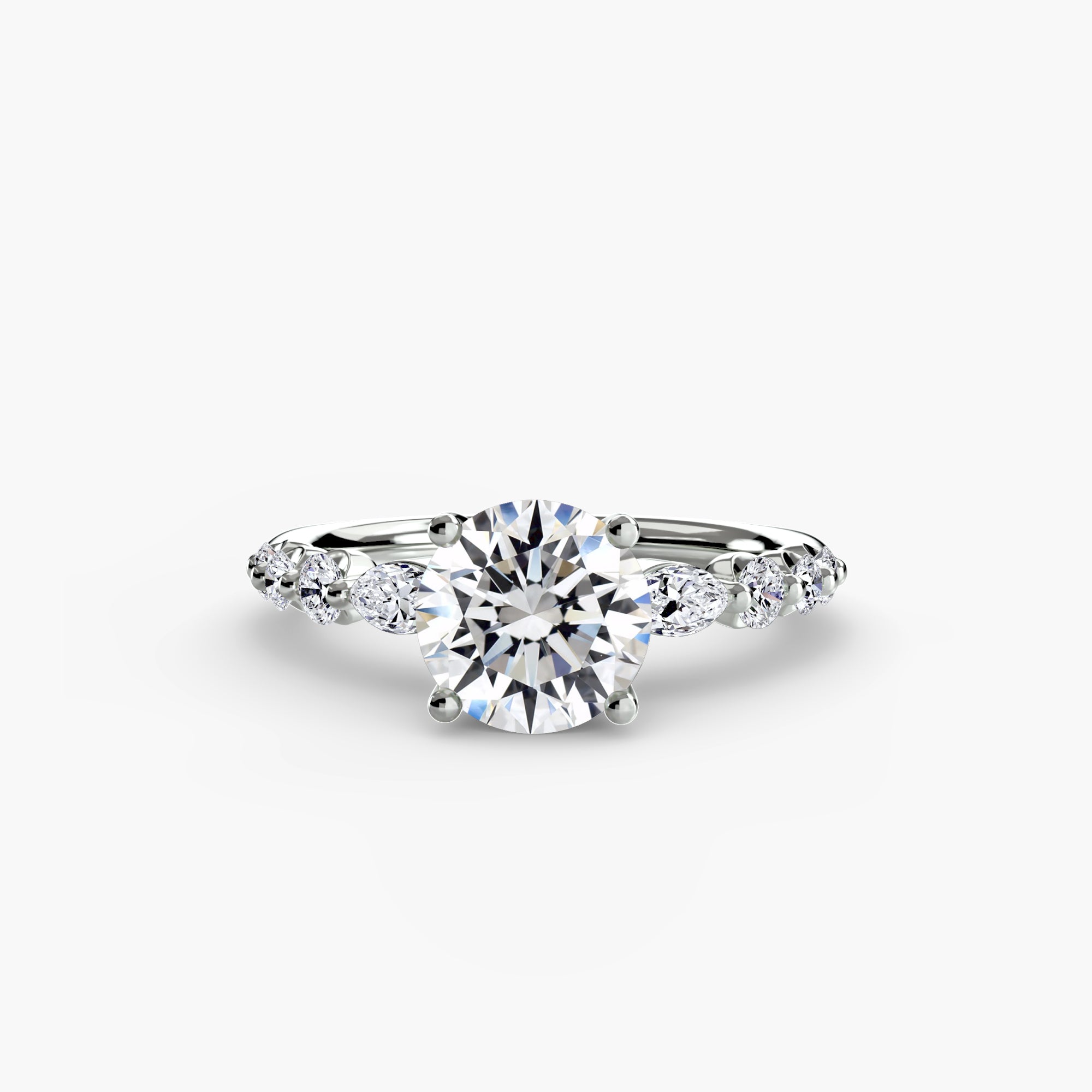 The Tiered Accent Ring engagement ring setting by Palermo Havana & Co.