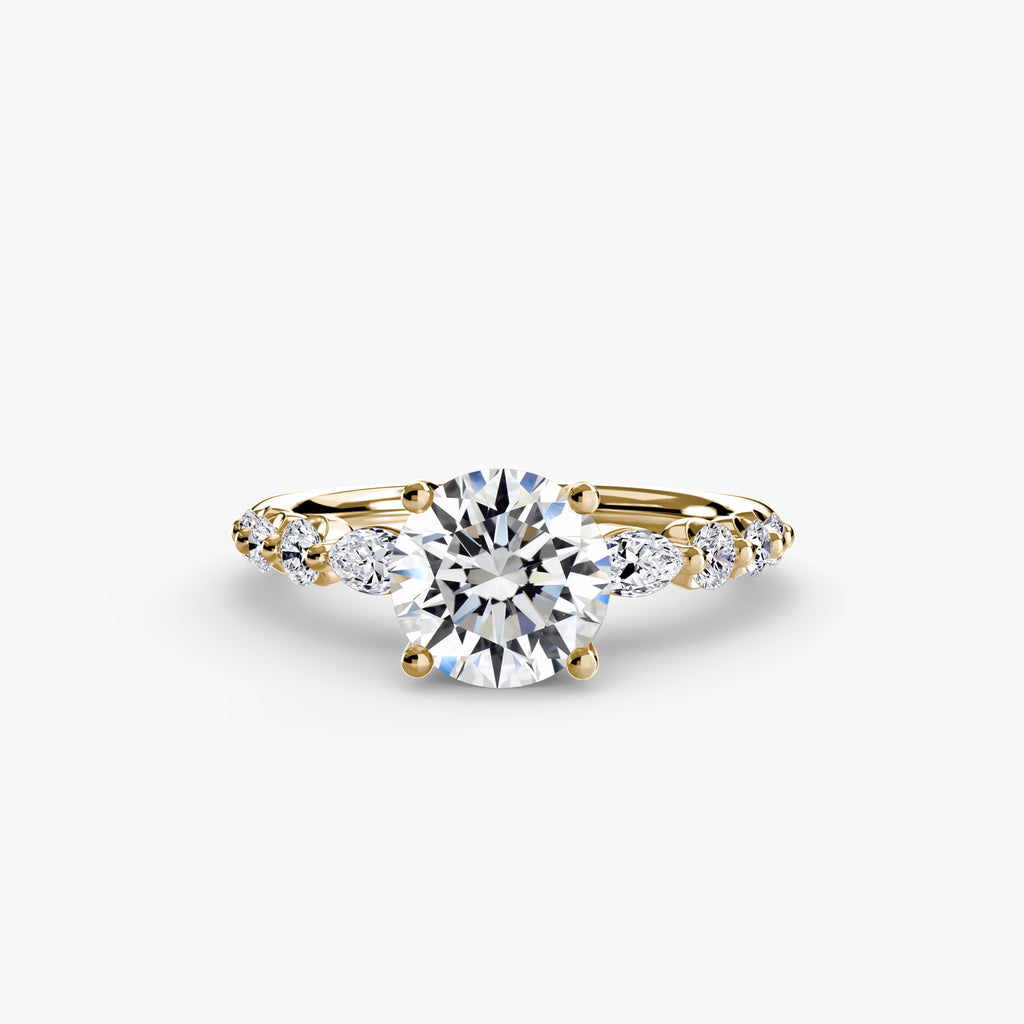 The Tiered Accent Ring engagement ring setting by Palermo Havana & Co.