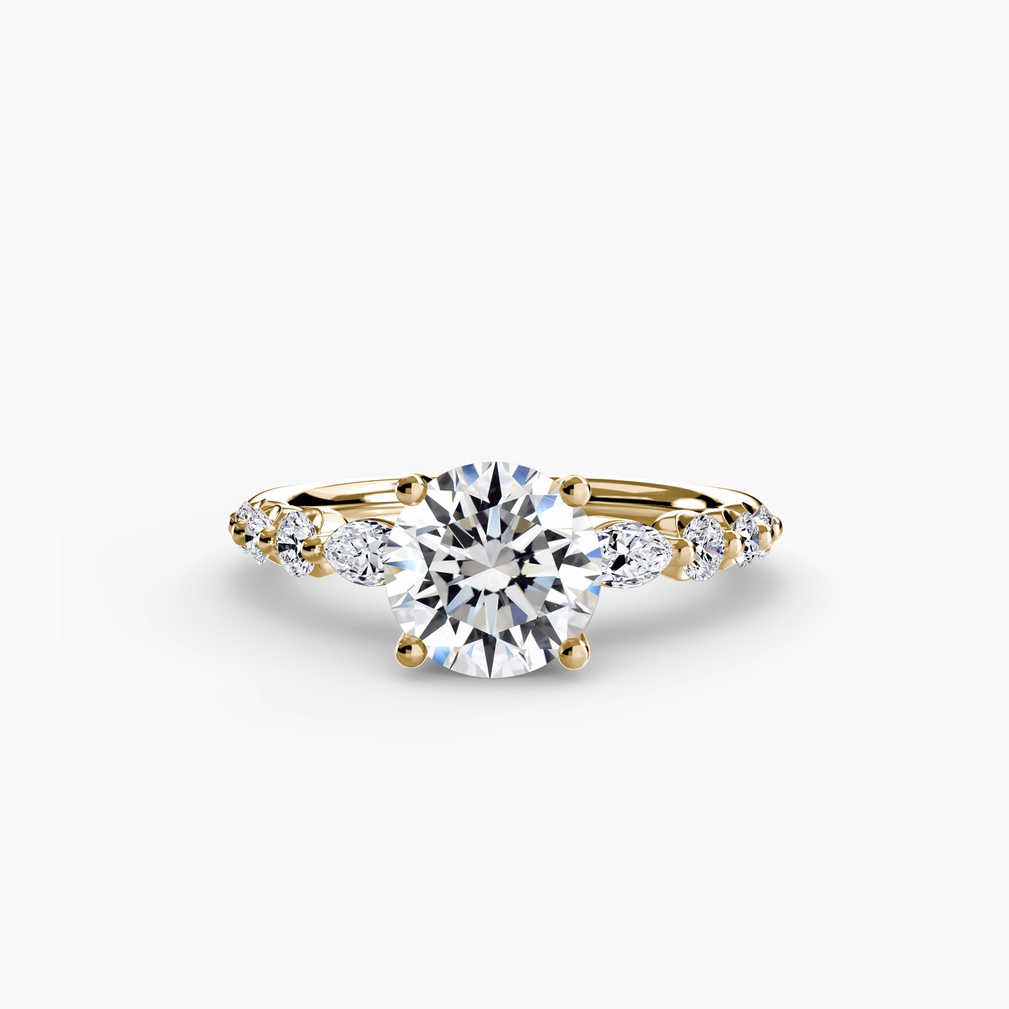 The Tiered Accent Ring engagement ring setting by Palermo Havana & Co.