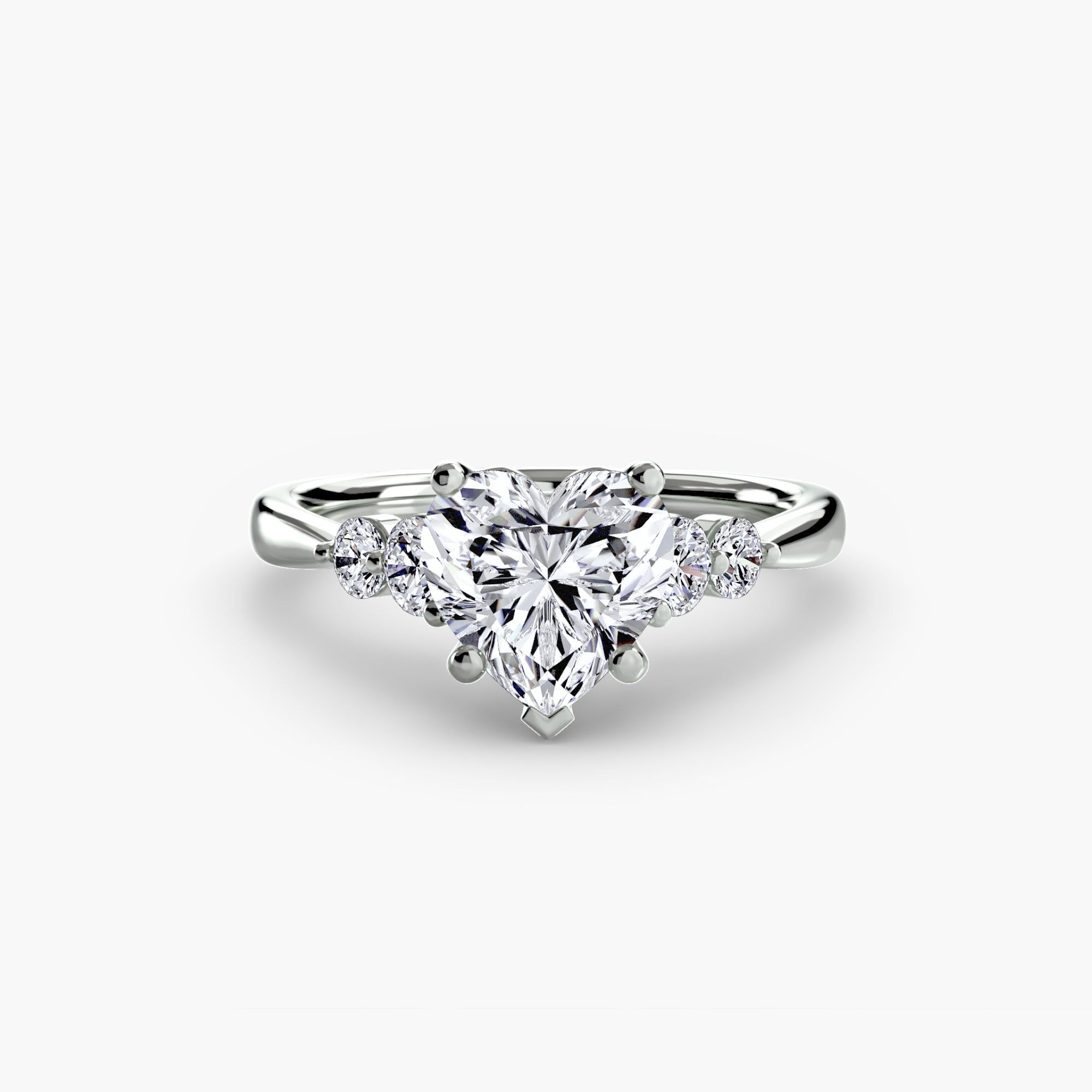 Solitaire with Shoulder Accents 2